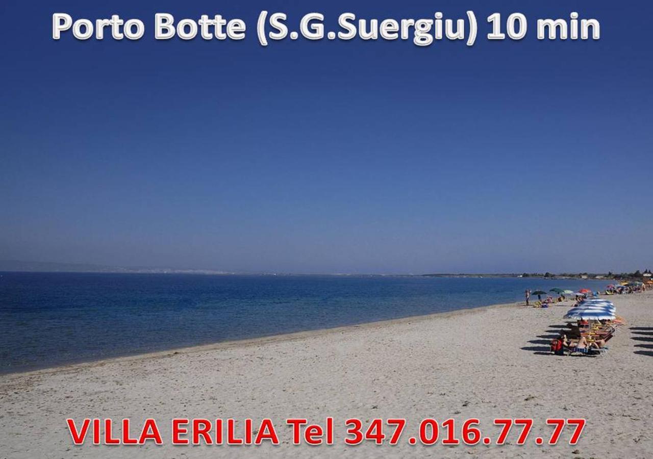 Villa Erilia San Giovanni Suergiu Bagian luar foto